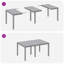 4 - Person Patio Dining Set with Rectangular Table , Cushions Included