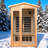  KISRAIS Outdoor 2 Person Far Infrared Sauna withstand Outdoor Temp -4℉-104℉ Low EMF Sauna Room for Home-6 Low EMF Heaters-Chromotherapy-Bluetooth Speakers-121450371