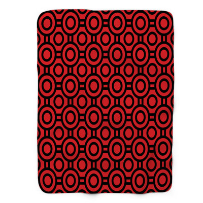 Pois noirs - couverture Sherpa 1 pièce de qualité supérieure 0166