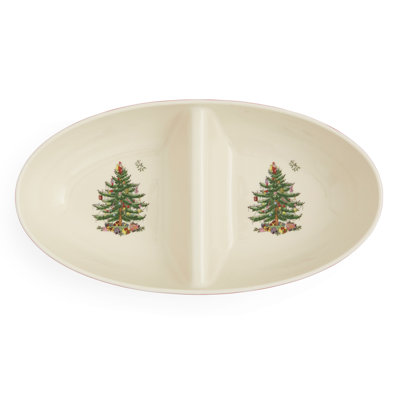 Desserte ovale divisée 13 po Spode