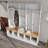 White Wide Design Coat Rack With Storage Bench, Simple Shoe Cabinet With Cube Storage Rack And Shelves, Multifunctional Coat Rack With 8 Hooks For Entryway And Foyer