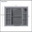 Armoire de rangement murale moderne pour salle de bain 35 po x 28 po, armoire à pharmacie, armoire murale moderne avec miroir, armoire à miroir avec 6 tablettes ouvertes (meuble-lavabo non inclus)-922956863