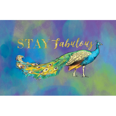 Fabulous Peacock - Wrapped Canvas Art Prints