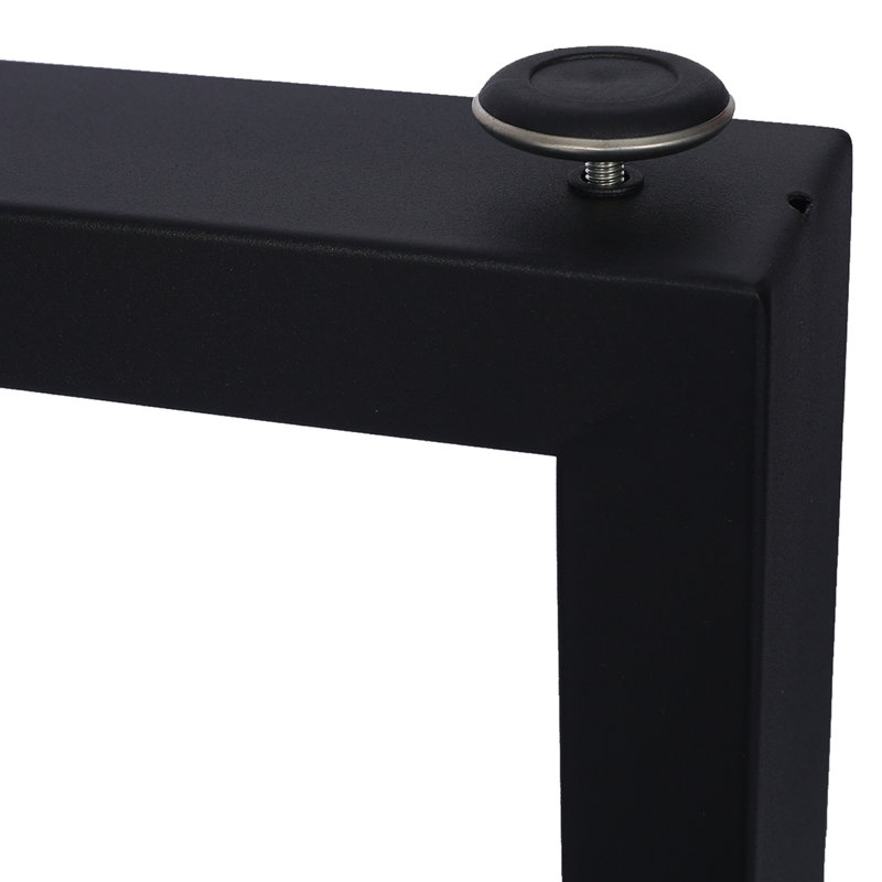 Pieds de table carrés et larges en métal, H 28,5 po x l 35,4 po x P 3,1 po