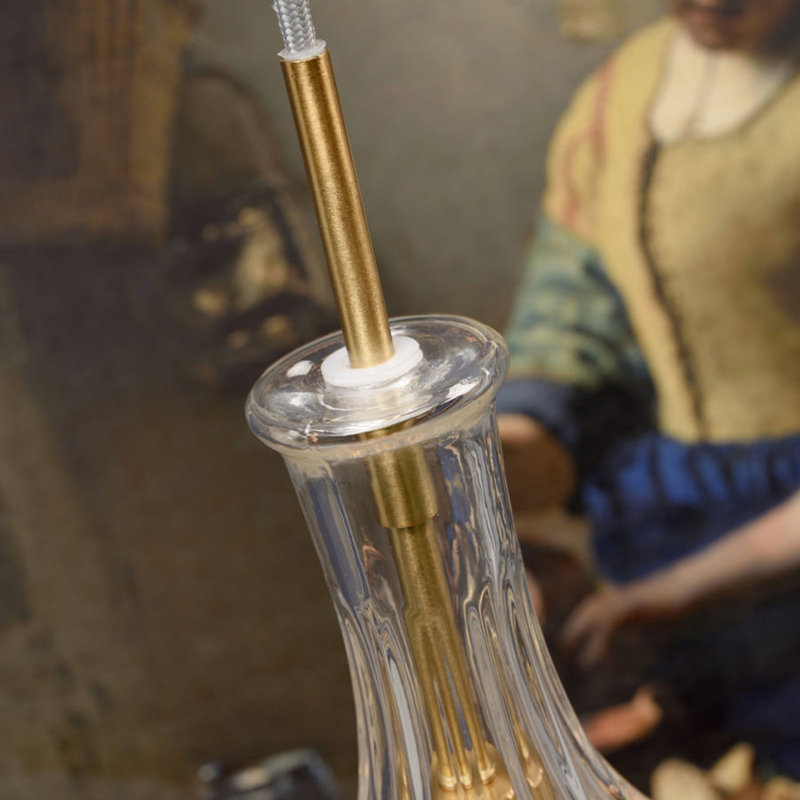 Hinton 1 - Light Brass Teardrop Pendant