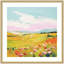 «Colorful Meadow Landscape» par The Creative Bunch Studio, reproduction d'art encadrée