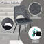 Dennet 51cm H Metal Side Chair in Grey