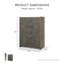 Commode 5 tiroirs Bartolomeu