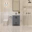 Meuble-lavabo simple 24 po avec plateau en quartz blanc Rooh-101808823-101808822