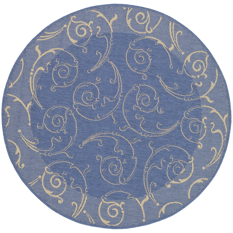 Tapis d'intérieur / extérieur Darryl-Ross, Rond 6 pi 7 po