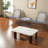 Space-saving Modern Dining Table Sets With Iron Frame, Navy Blue