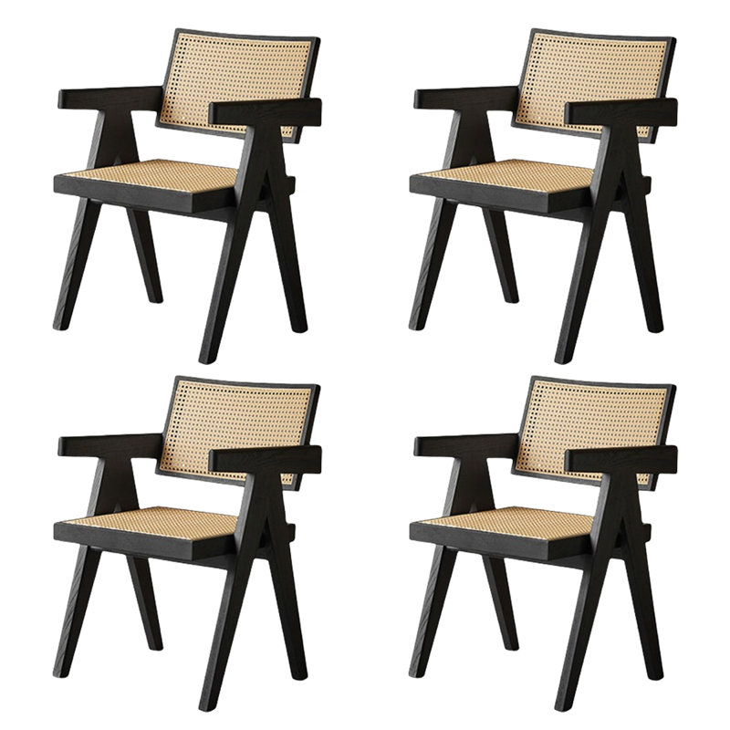 Chaise en rotin cendré respirant et durable, 4