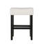 Tabouret de bar sans dossier à hauteur de comptoir en tissu (ensemble de 2)