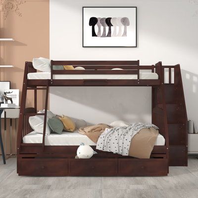 Ignatuis Kids Twin Over Full Bunk Bed