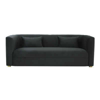 Canapé en velours noir Tov Furniture Callie