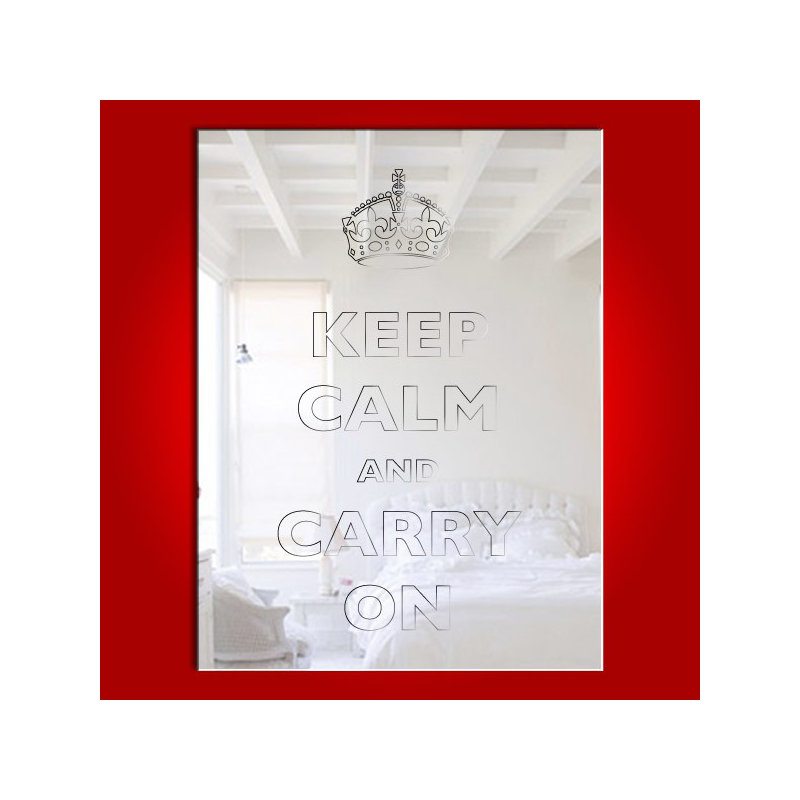 Flat Wall Mirror, 60 cm H x 45 cm W x 0.3 cm D