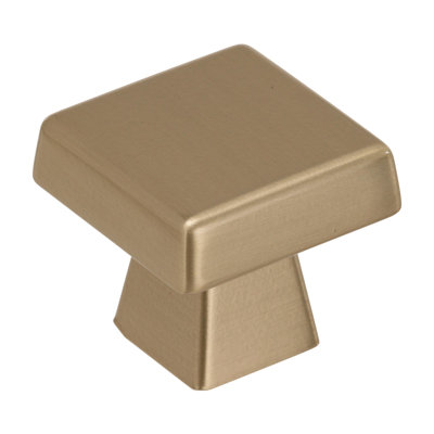 Blackrock 1-3/16 inch (30mm) Length Golden Champagne Cabinet Knob