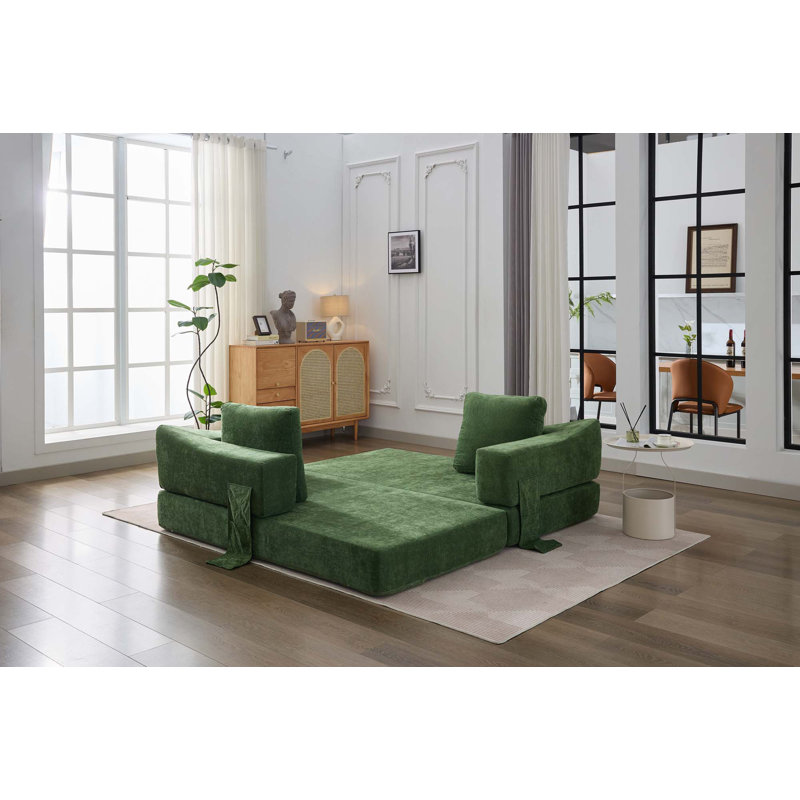 Canapé-lit pliable Minimalist, Vert