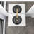 Modern Luxury Wall-mounted Vanity With 36" Solid Surface Top And Round Glass Vessel Sink-103233067