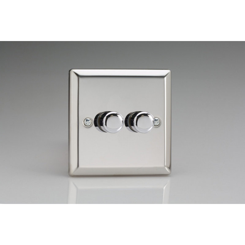 Wall Mounted Dimmer, Mirror Chrome
