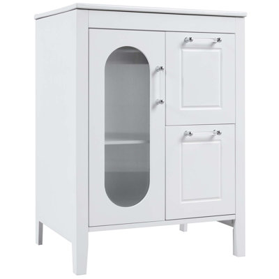 24"" Bathroom Vanity With Sink, Bathroom Vanity Cabinet With 2 Drawers And Door, Adjustable Shelf -  Winston Porter, F0FBF31D08CD4003BB42F23A7F269A5D