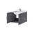 Dark Grey Vanity For Bath 24 In. W X 22 D, White Quartz Top & Faucet - Scratchproof Spacious Storage Shelf Soft Close D With And Surface Ample Cabinet
