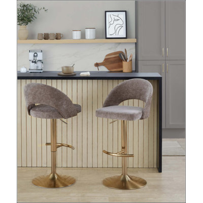 Adjustable Barstool Footrest - Set Of 2