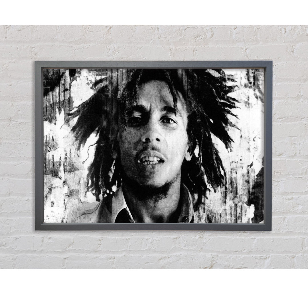 Bob Marley Redemption Song - Einzelner Bilderrahmen Kunstdrucke auf Leinwand