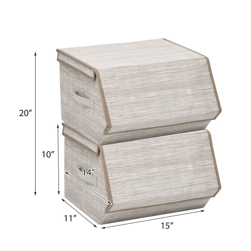 Latitude Run® Decorative Bin, Brown