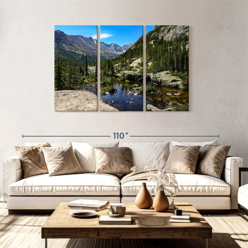 Vue sur le lac Alvord Mills, H 48 po x l 74 po