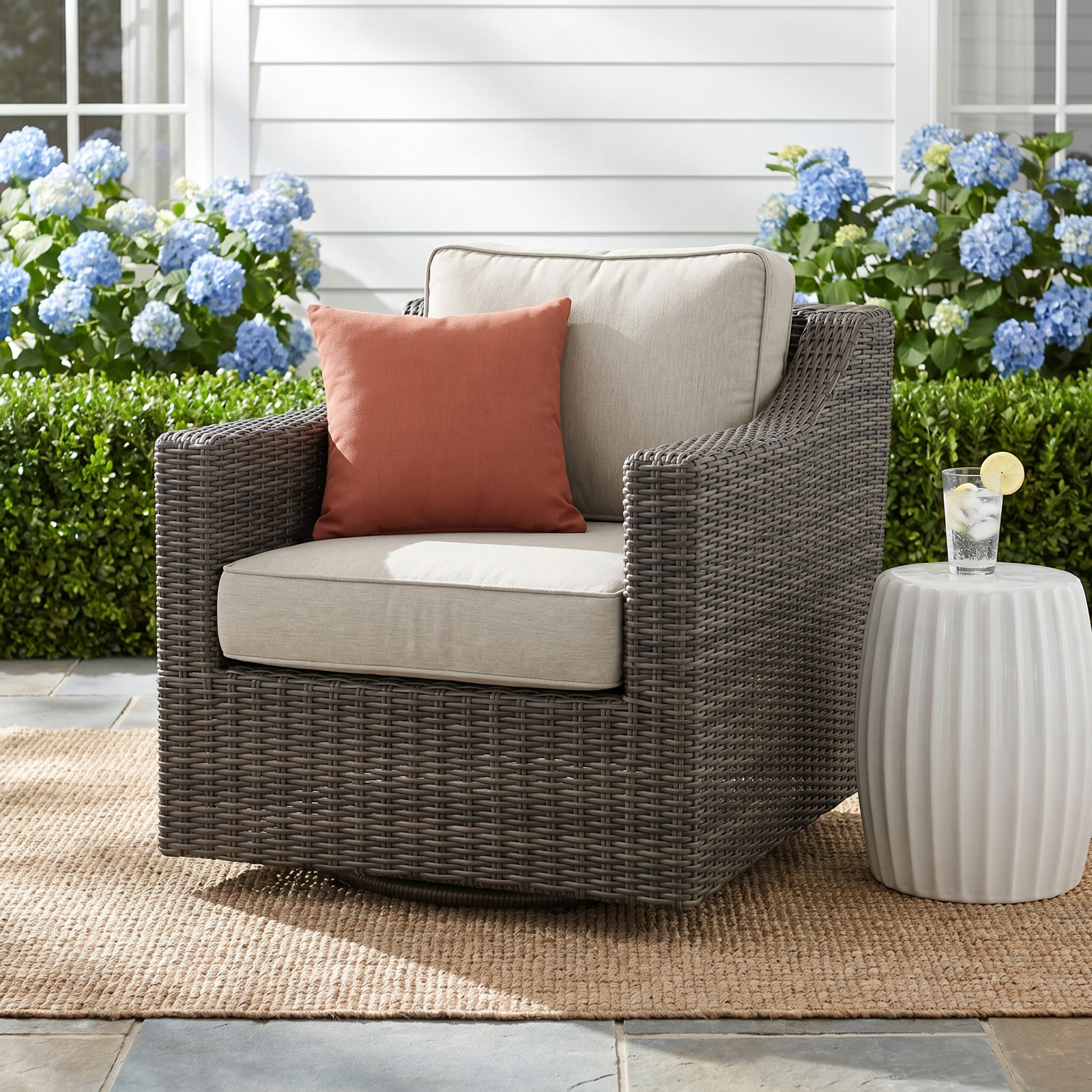 Marbella Wicker Outdoor Lounge Chair