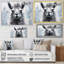 Portrait d'un lama gris sur toile-801139145-801139187