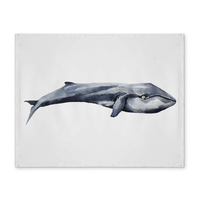 Watercolor Whale Placemat - Scandinavian Bedroom Decor