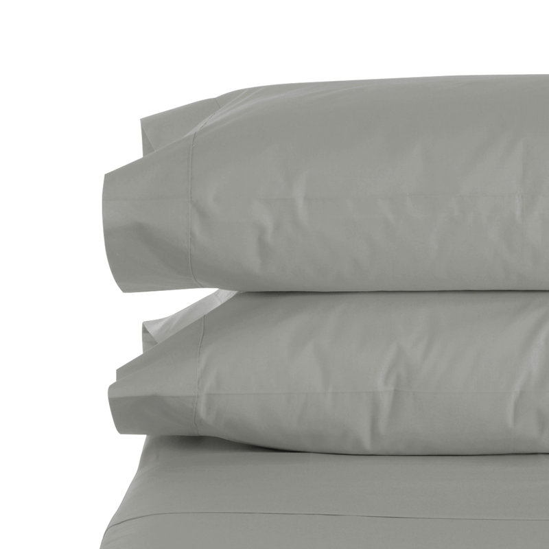 Microfiber Pillowcase - Set of 2, Silver, King Pillowcase