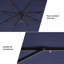 Parasol de patio en porte-à-faux à DEL de 8,2 pi Nadelynn-1449936901