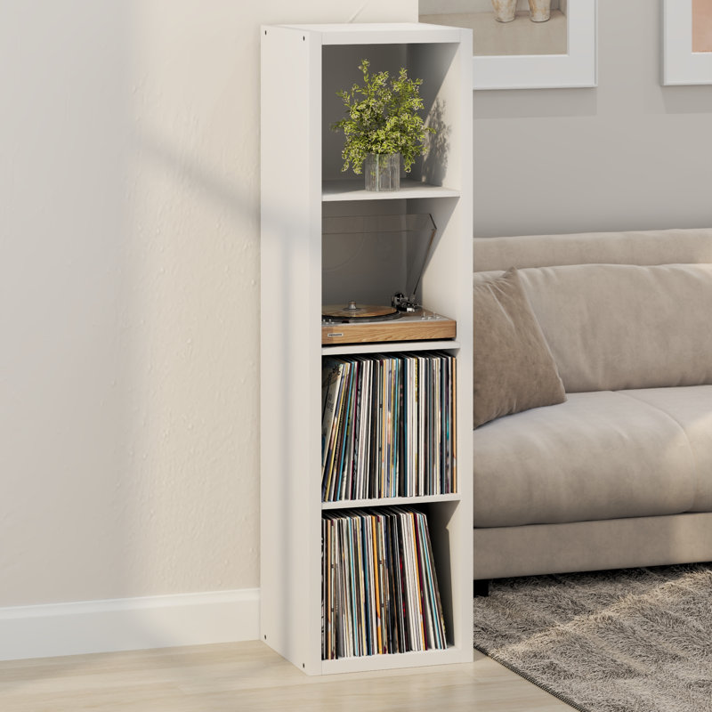 Tanvee 147.19cm H Media Shelves, White