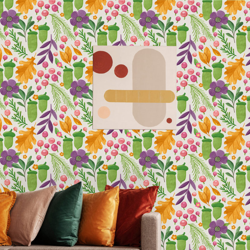 Rouleau de papier peint adhésif McChord, L 16,67 po x l 25 po