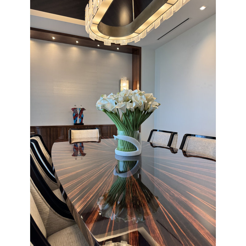 Calla Lilies In Vitra Hurricane Vase