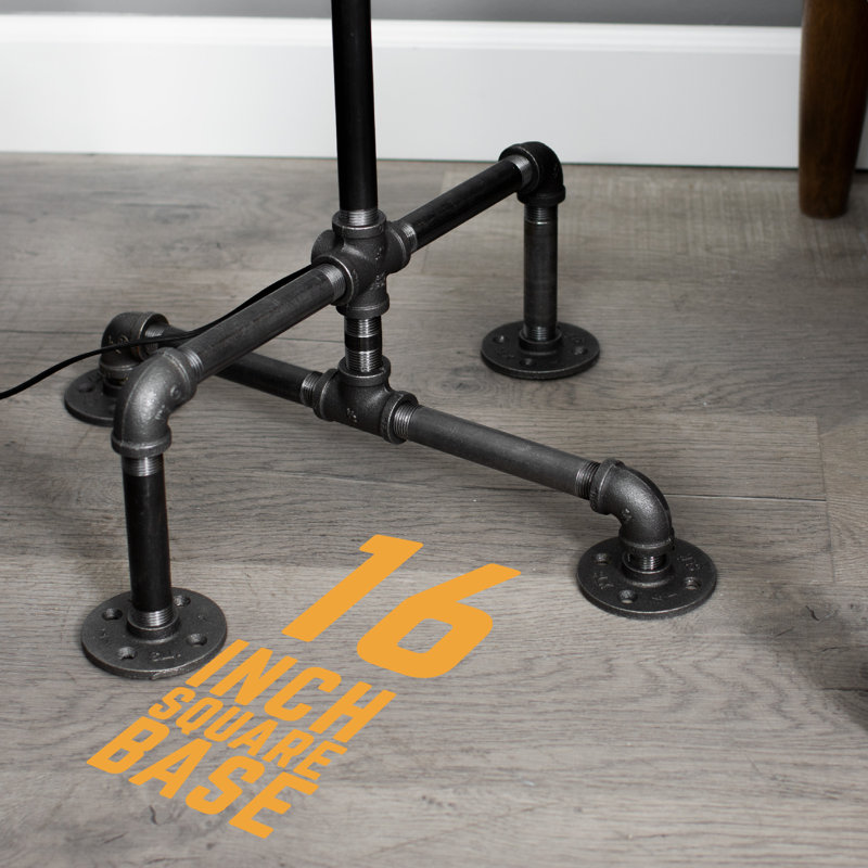 Lampe de lecture sur pied robuste avec base industrielle