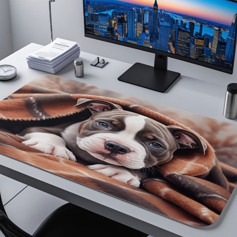 Polyester Desk Pad, 14.4x12.1