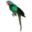 Sequined Parrot Decor, Small ,  14 X 7 Inches
