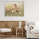 «Brown Bunny in Flower Meadow», estampe numérique par Petal Prints Design