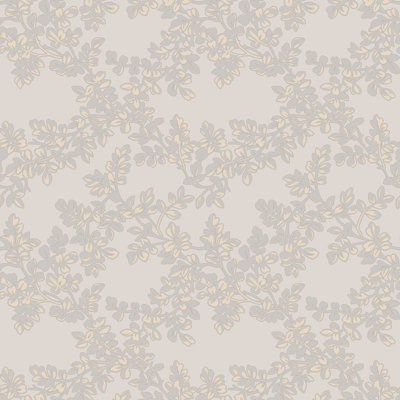 Laura Ashley Burnham Dove Grey Wallpaper