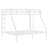 Metal Twin XL over Queen Bunk Bed for Teens & Adults, Space-Saving, Noise-Free, No Box Spring, White