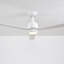 Ventilateur de plafond intérieur / extérieur 60 po avec lumière DEL, intensité variable 6CCT Valen, ventilateur de plafond avec télécommande Valen - blanc mat-18285799-18285798