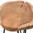 Azzole Solid Wood Top End Table