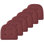 Coussin de siège en mousse à mémoire de forme en U de qualité supérieure épais et confortable Coussin de siège capitonné antidérapant Housse de siège intérieure en caoutchouc antidérapant de 17 po x 16 po pour bureau, chaises de cuisine, paquet de 6, couleur bourgogne