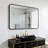 30X40 Inch Black Metal Framed Rectangular Bathrrom Mirror For Wall.(W2203134112)-1480127134-1480127135
