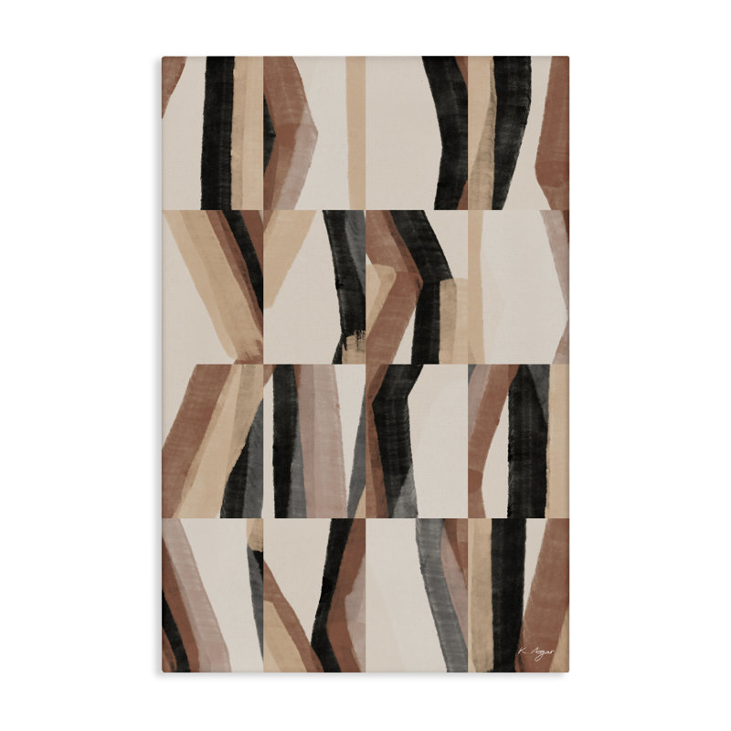 Neutral Abstract Kit Canvas, design by 1x, 24" H x 16" W