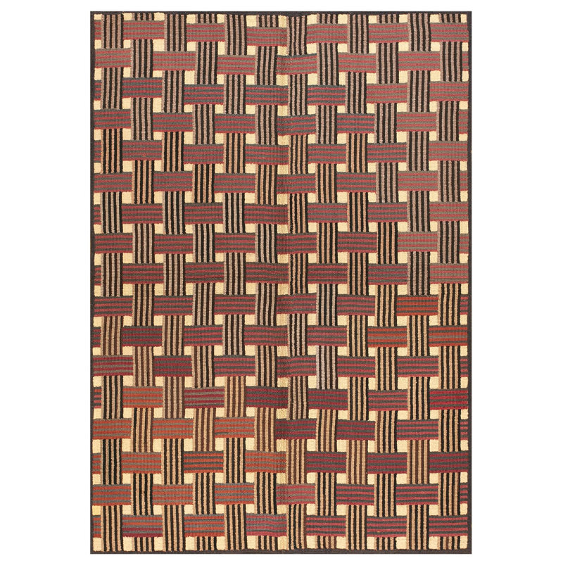 Tapis crocheté Mid Mid Century Century (6 pi 2 po x 8 pi 8 po - 188 x 265 cm)